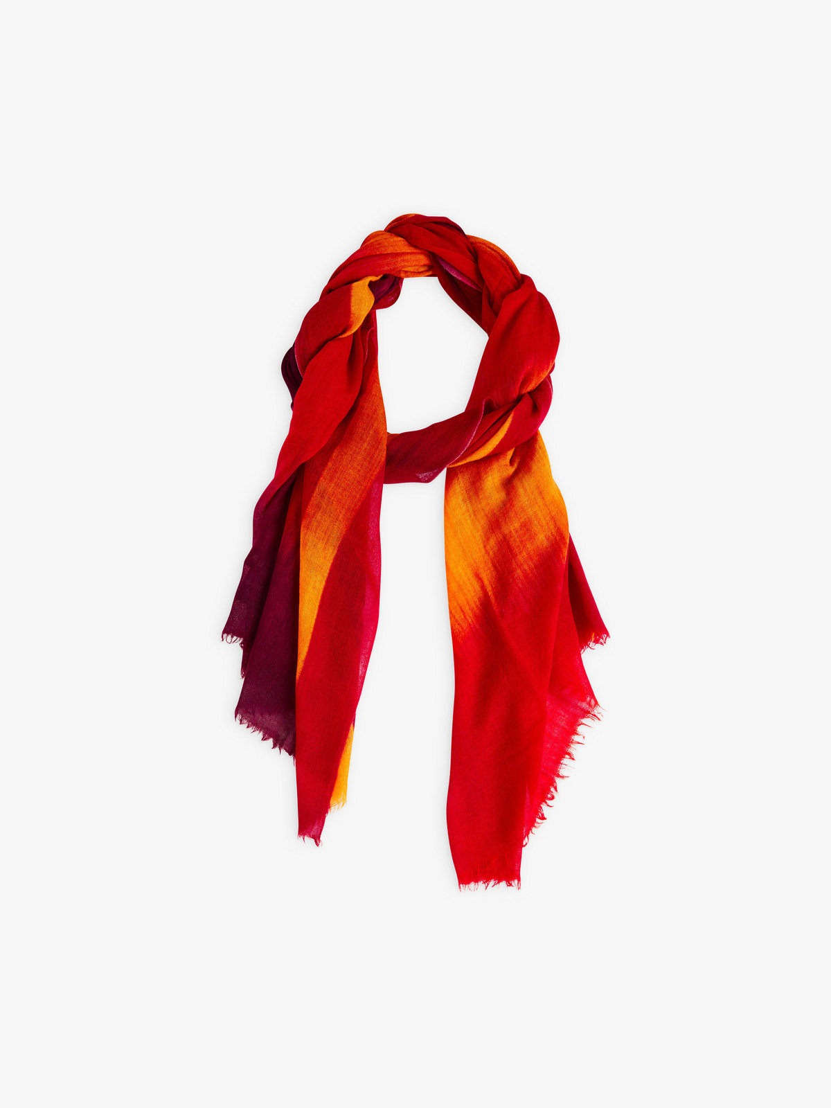 FEMME ウィメンズ 【Outlet】ウール グラデーション ストール "Selene" レッド