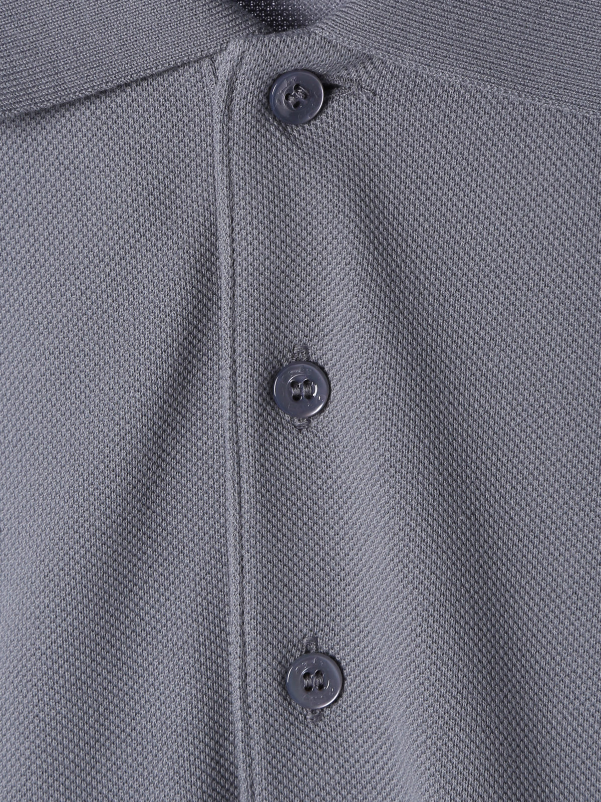 HOMME メンズ メンズ アイコニック 刺繍 コットン 半袖 ポロシャツ "Lezard" グレー