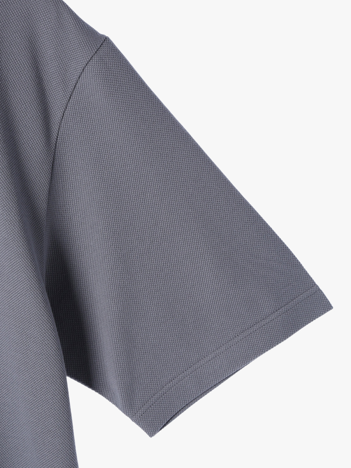 HOMME メンズ メンズ アイコニック 刺繍 コットン 半袖 ポロシャツ "Lezard" グレー