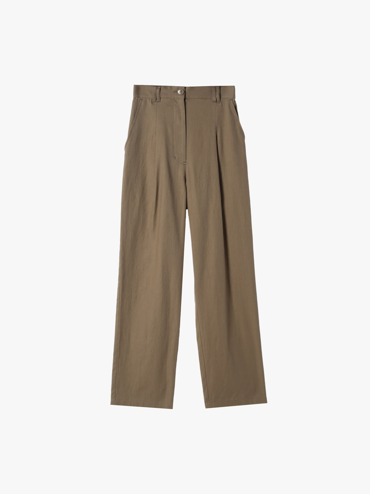 To b. by agnès b. 【Outlet】コットン タックパンツ ベージュ