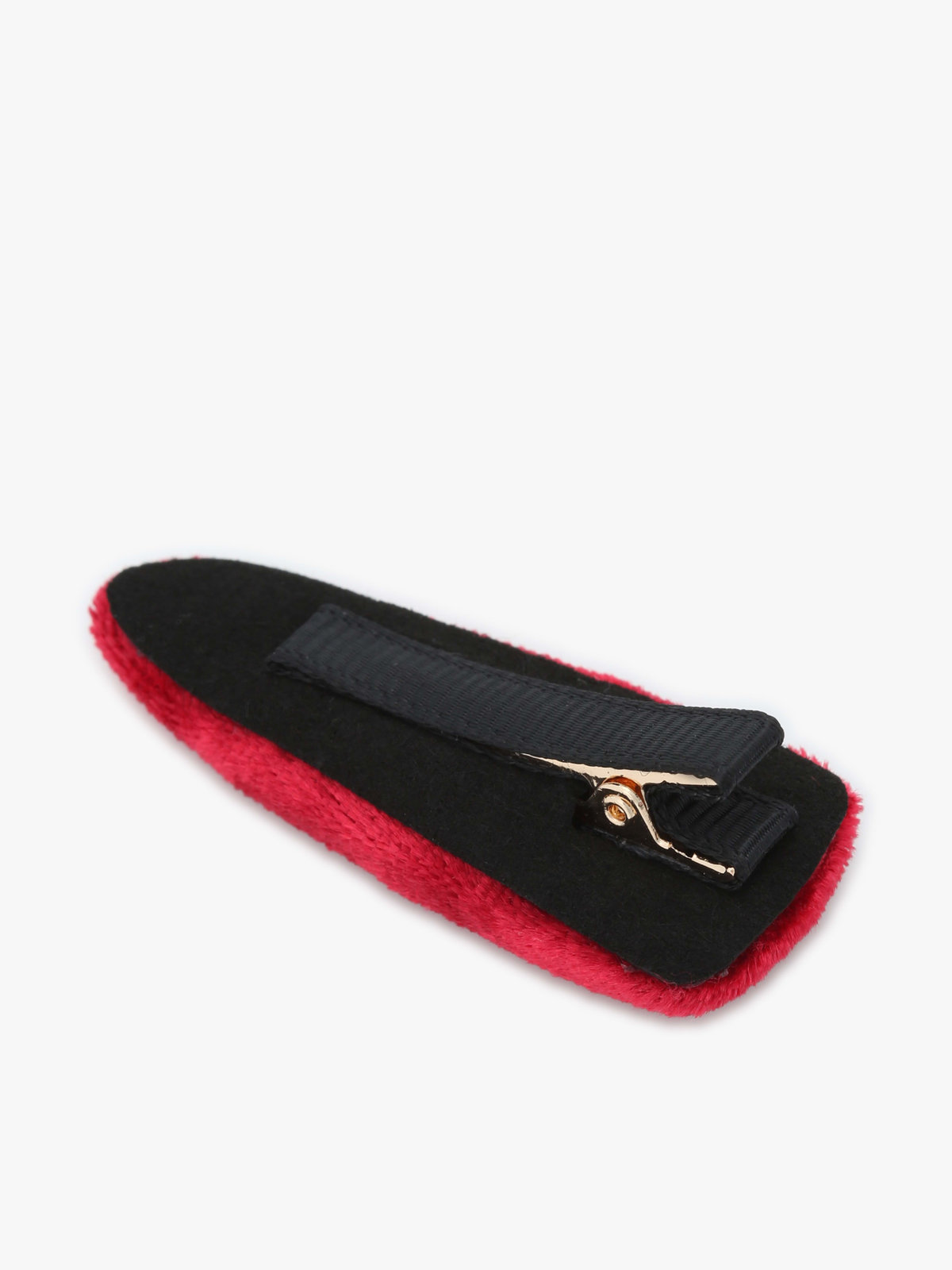 ENFANT ガールズ キッズ ”b.” ロゴ ベロア ヘアピン ピンク