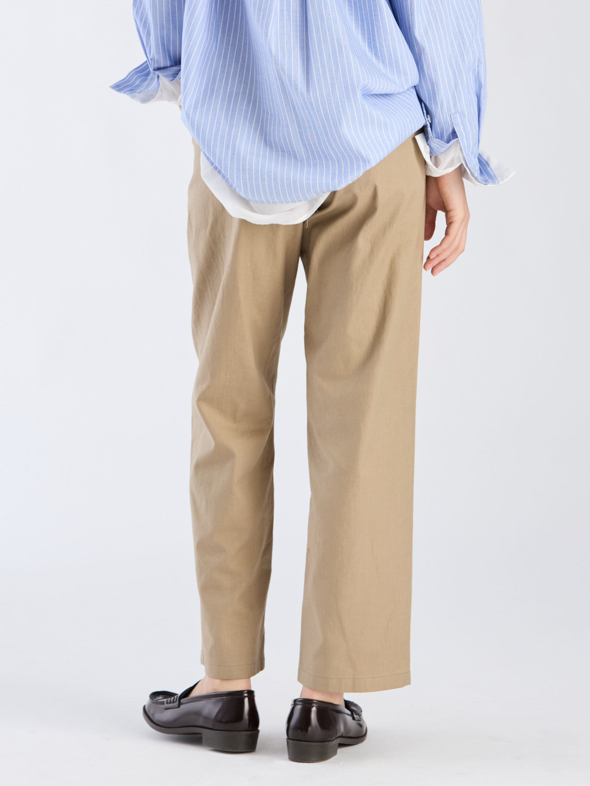 To b. by agnès b. 【Outlet】コットン タックパンツ ベージュ