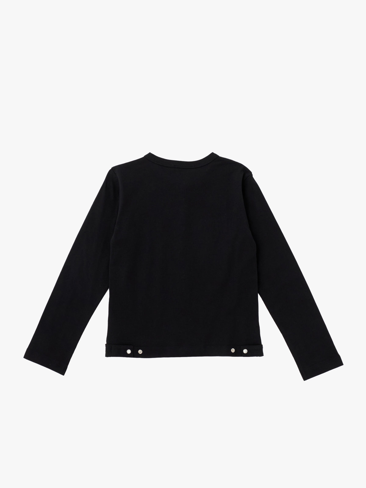 ENFANT ユニセックス キッズ コットン 長袖 カーディガンプレッション ブラック