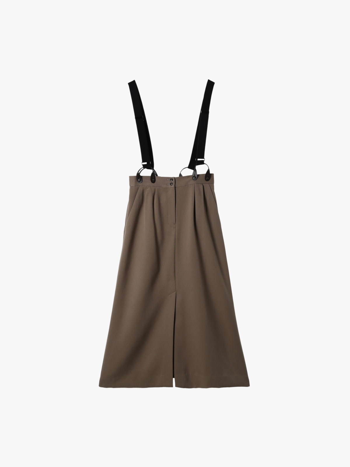 To b. by agnès b. 【Outlet】ウール調 サスペンダー スカート ベージュ