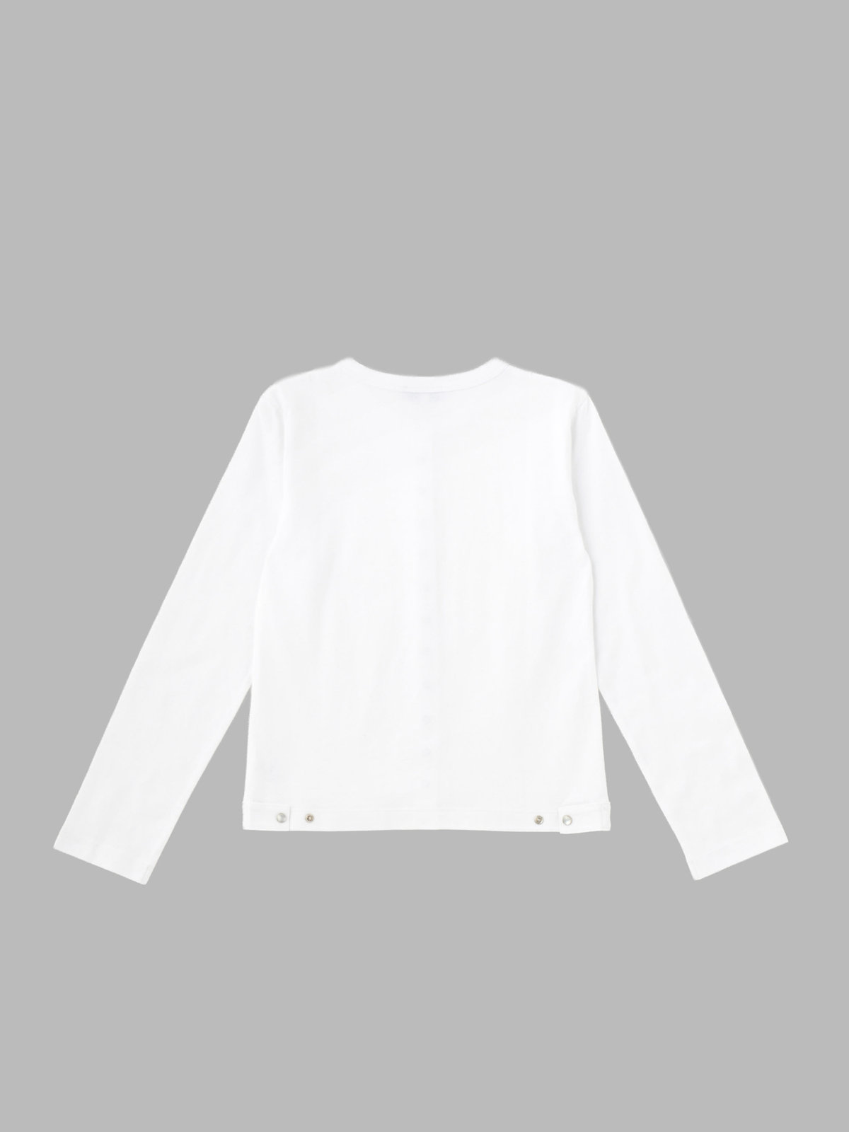 ENFANT ユニセックス キッズ コットン 長袖 カーディガンプレッション ホワイト