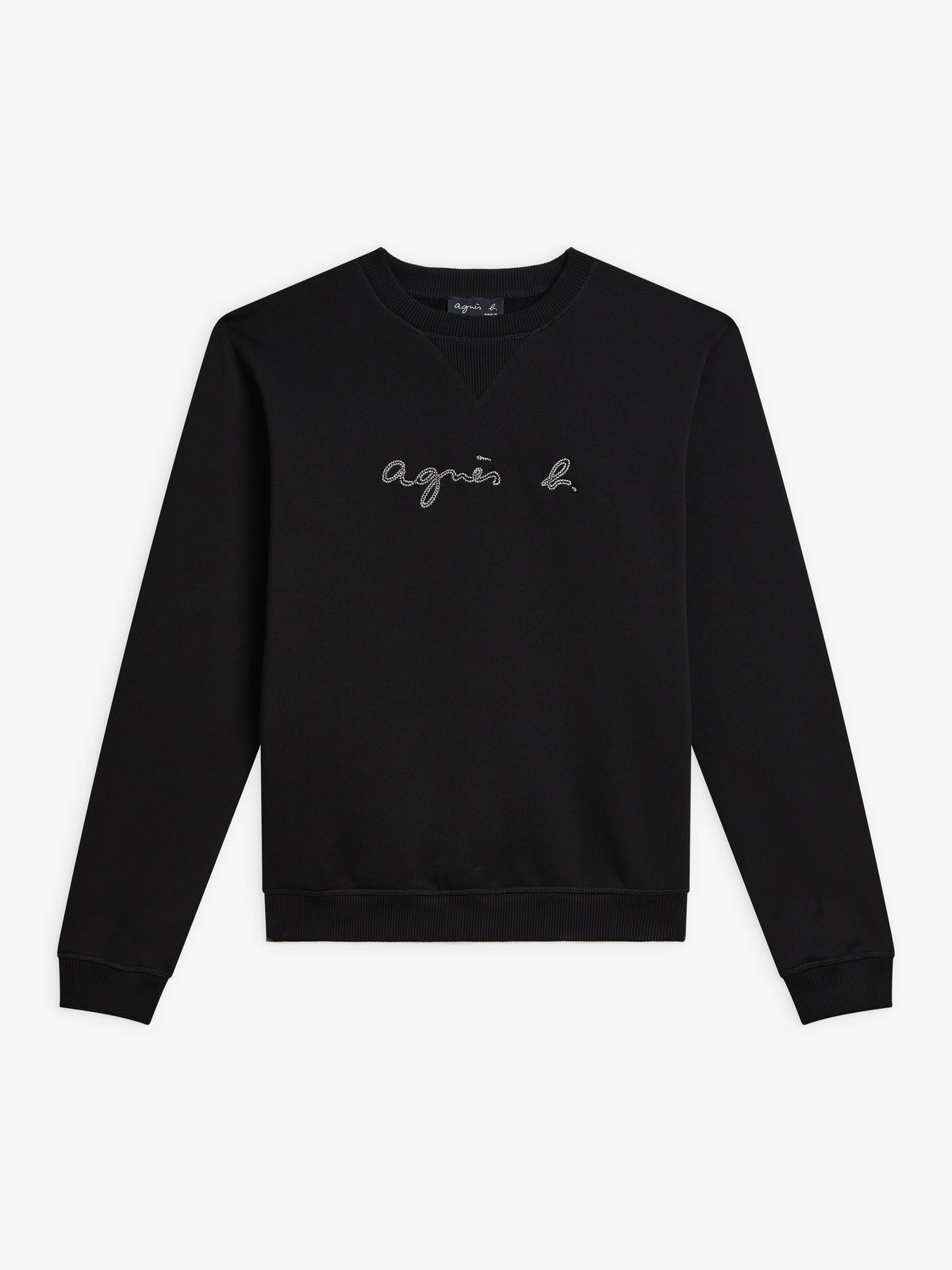 FEMME ウィメンズ ロゴ刺繍 コットン 長袖 スウェット ”Cup” ブラック