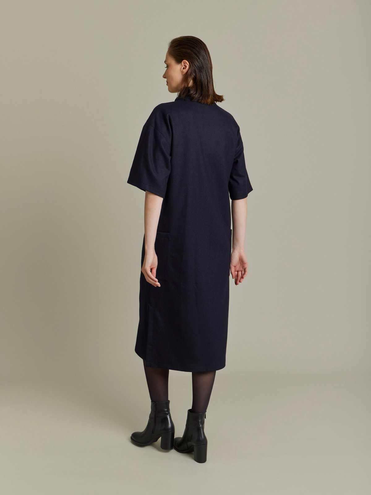 FEMME ウィメンズ 【Outlet】UBH4 ROBE ワンピース ネイビー