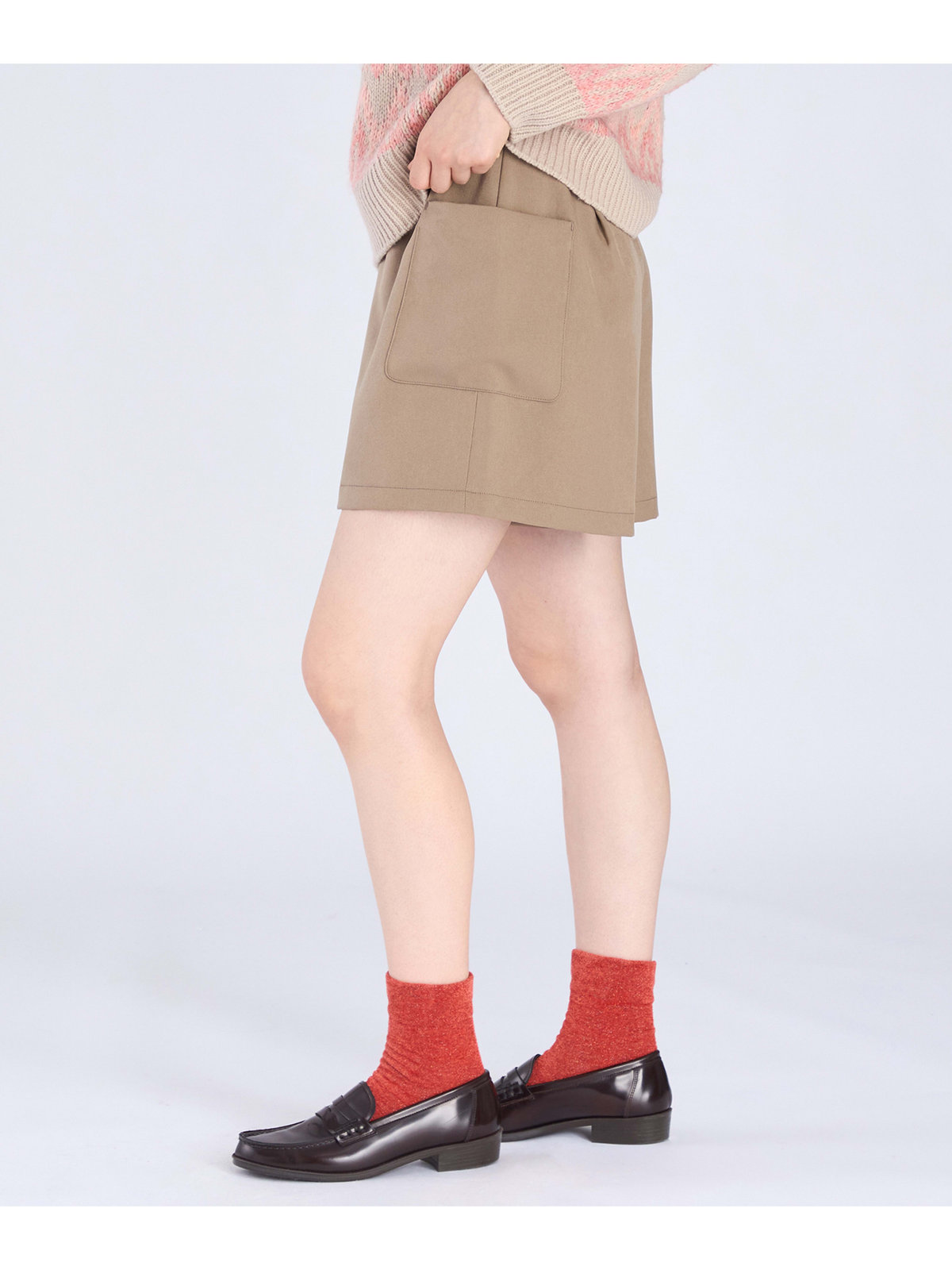 To b. by agnès b. 【Outlet】サイドポケット ショートパンツ ベージュ