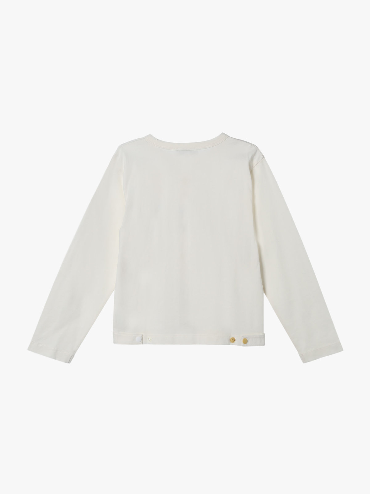 ENFANT ユニセックス キッズ マルチカラー コットン 長袖 カーディガンプレッション ホワイト