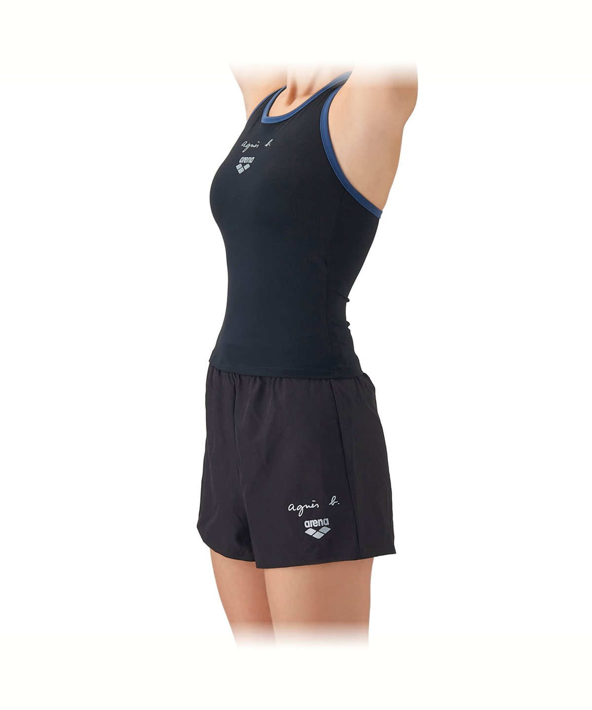 FEMME ウィメンズ agnes b. x arena フィットネスセパレート 水着 ブラック