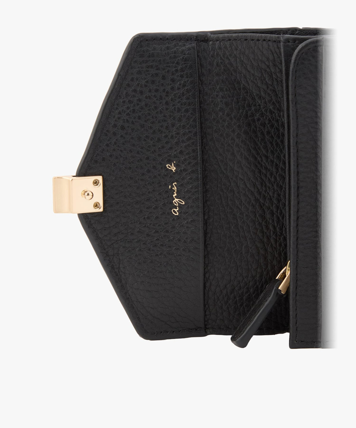 VOYAGE ウィメンズ バッグ＆ウォレット レザー 三つ折り ウォレット "Miyuki" TAW04A-01 ブラック