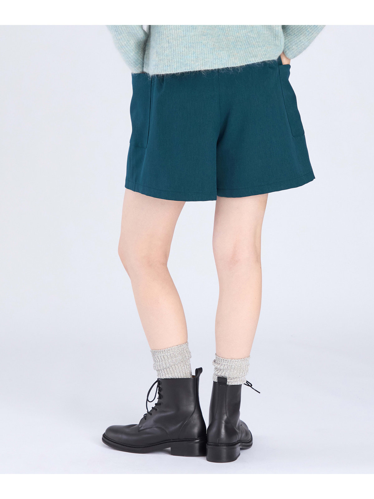 To b. by agnès b. 【Outlet】サイドポケット ショートパンツ グリーン