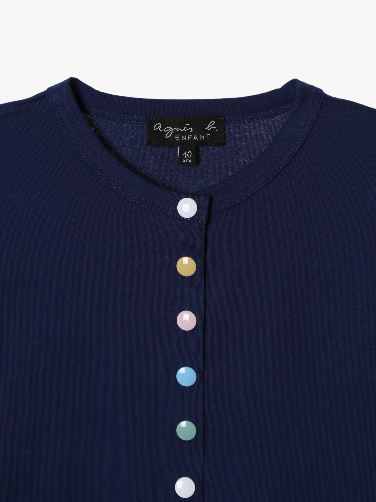 ENFANT ユニセックス キッズ マルチカラー コットン 長袖 カーディガンプレッション ネイビー