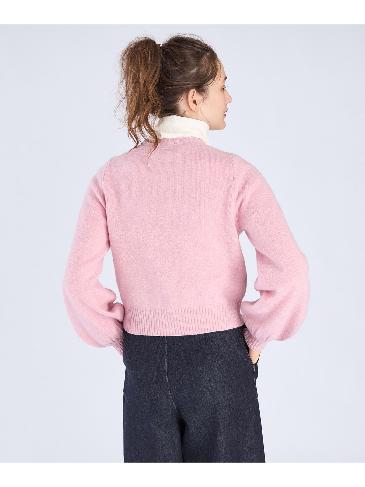 To b. by agnès b. ラブリーカーディガン ピンク