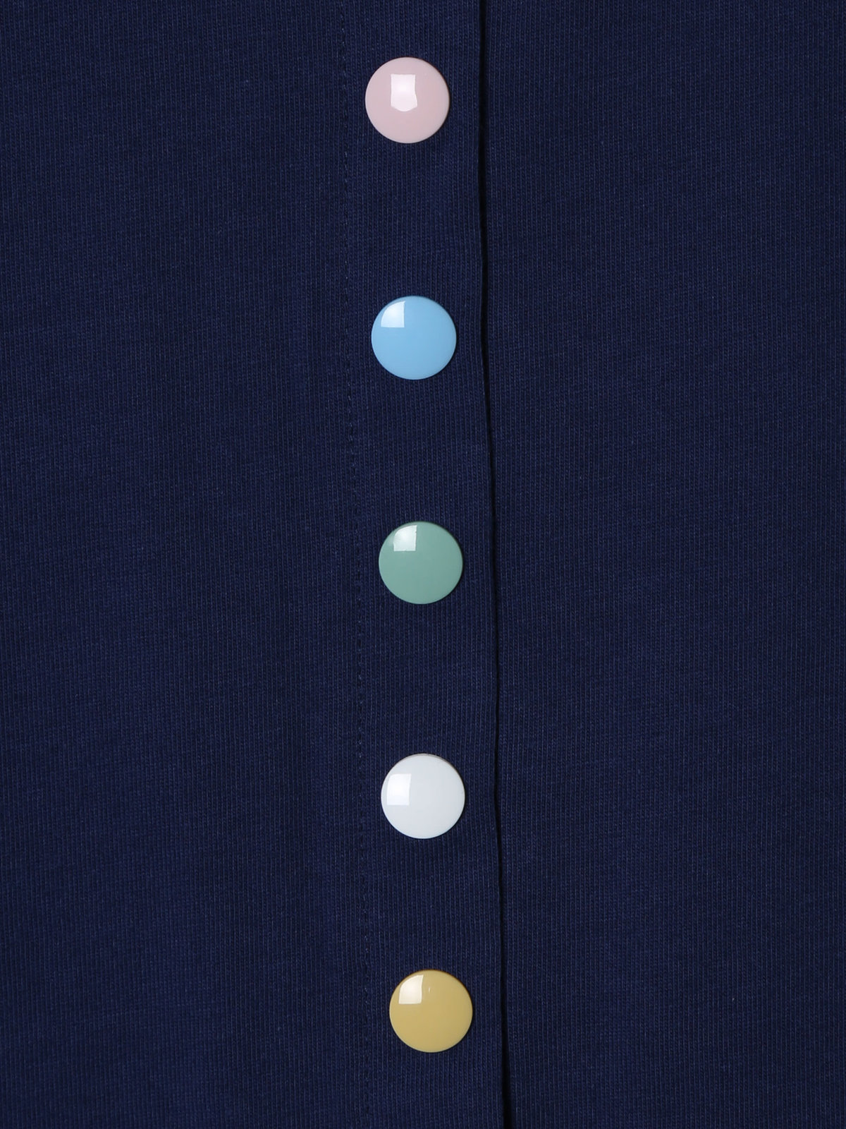 ENFANT ユニセックス キッズ マルチカラー コットン 長袖 カーディガンプレッション ネイビー