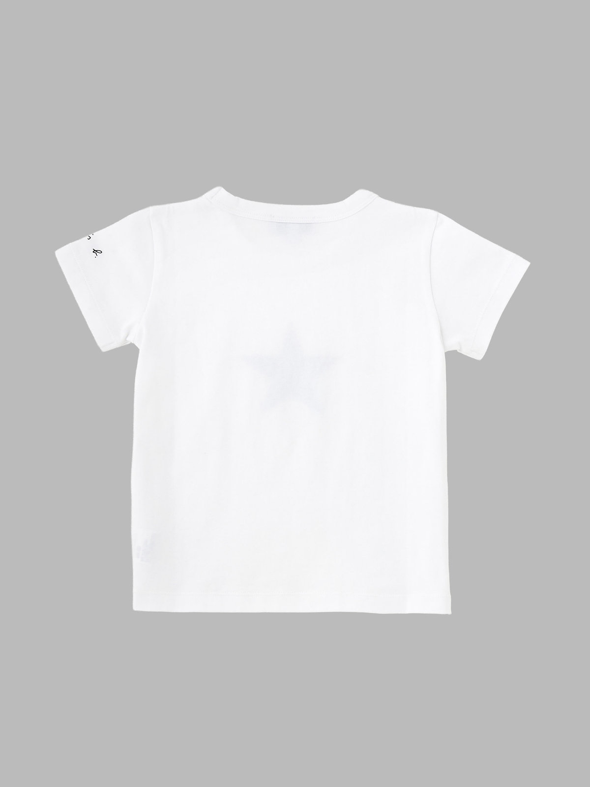 ENFANT ユニセックス キッズ コットン アイコニック 半袖 Tシャツ "Etoile" ホワイト