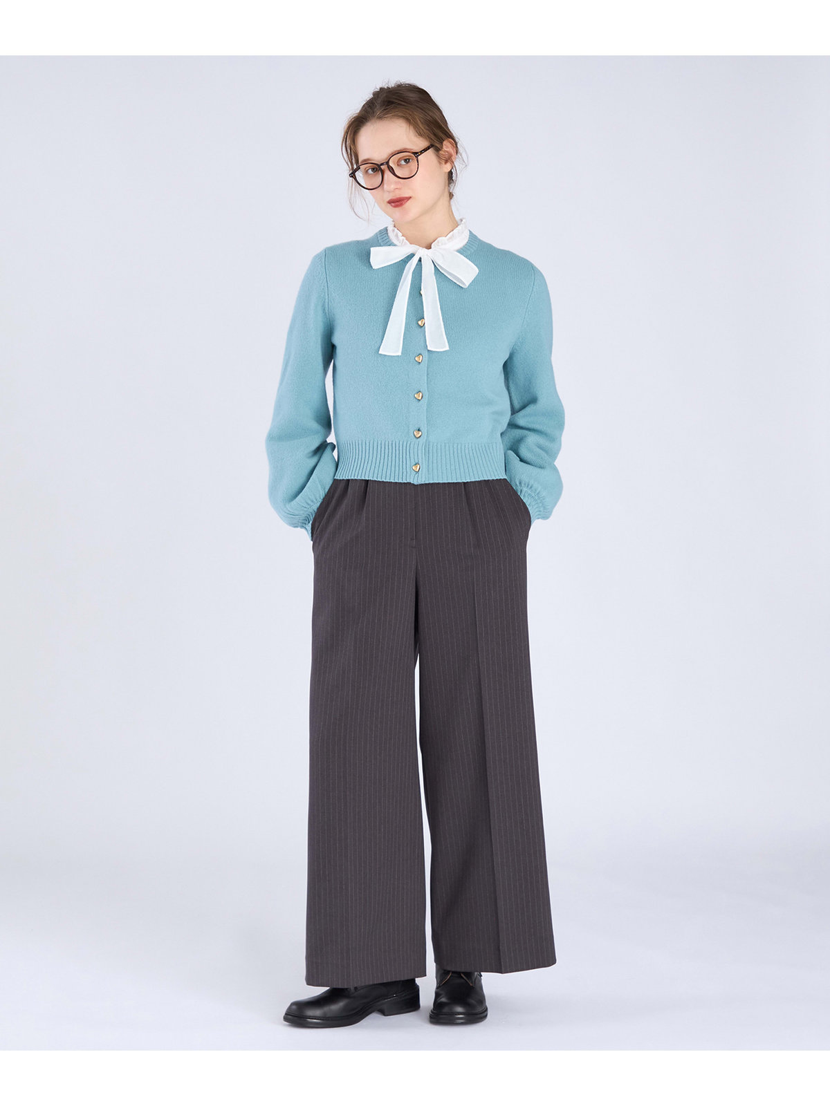 To b. by agnès b. ラブリーカーディガン ブルー