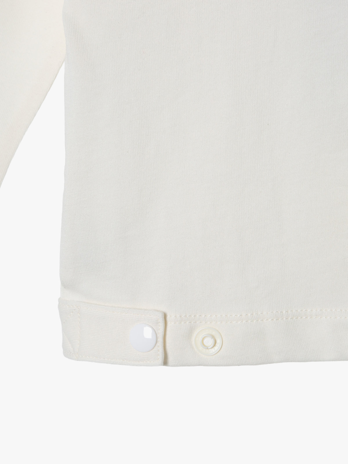 ENFANT ベビー ベビー マルチカラー コットン 長袖 カーディガンプレッション ホワイト