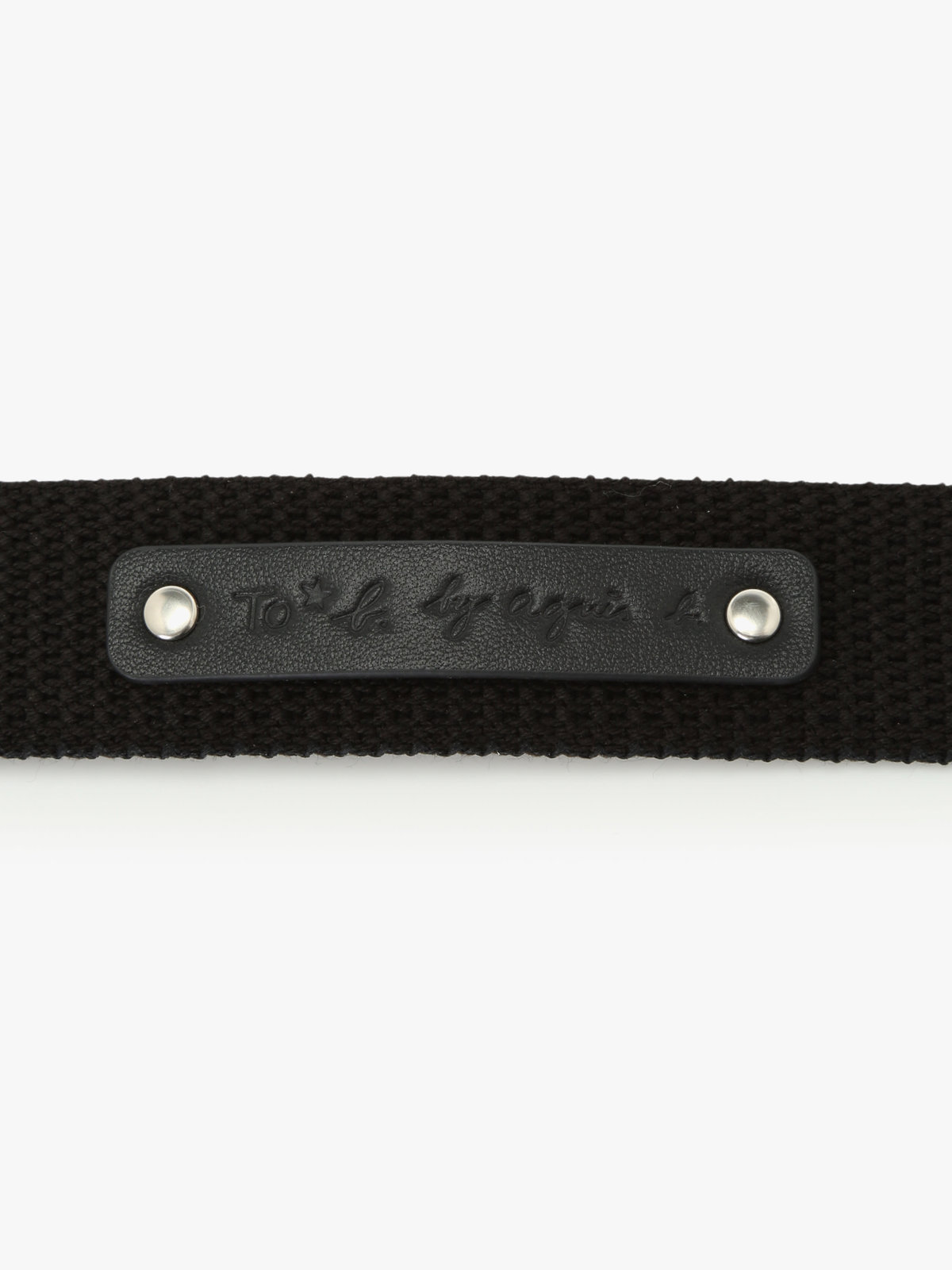 To b. by agnès b. カラー ベルト ブラック