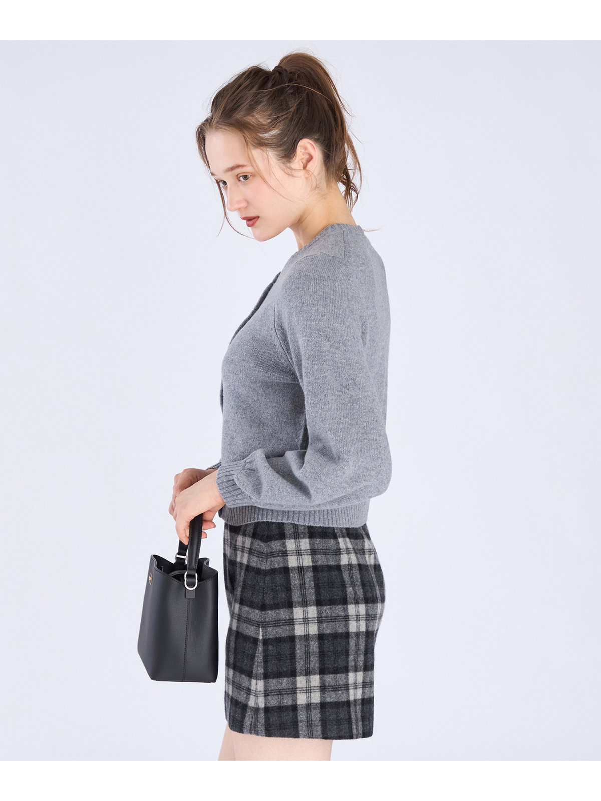 To b. by agnès b. ラブリーカーディガン グレー