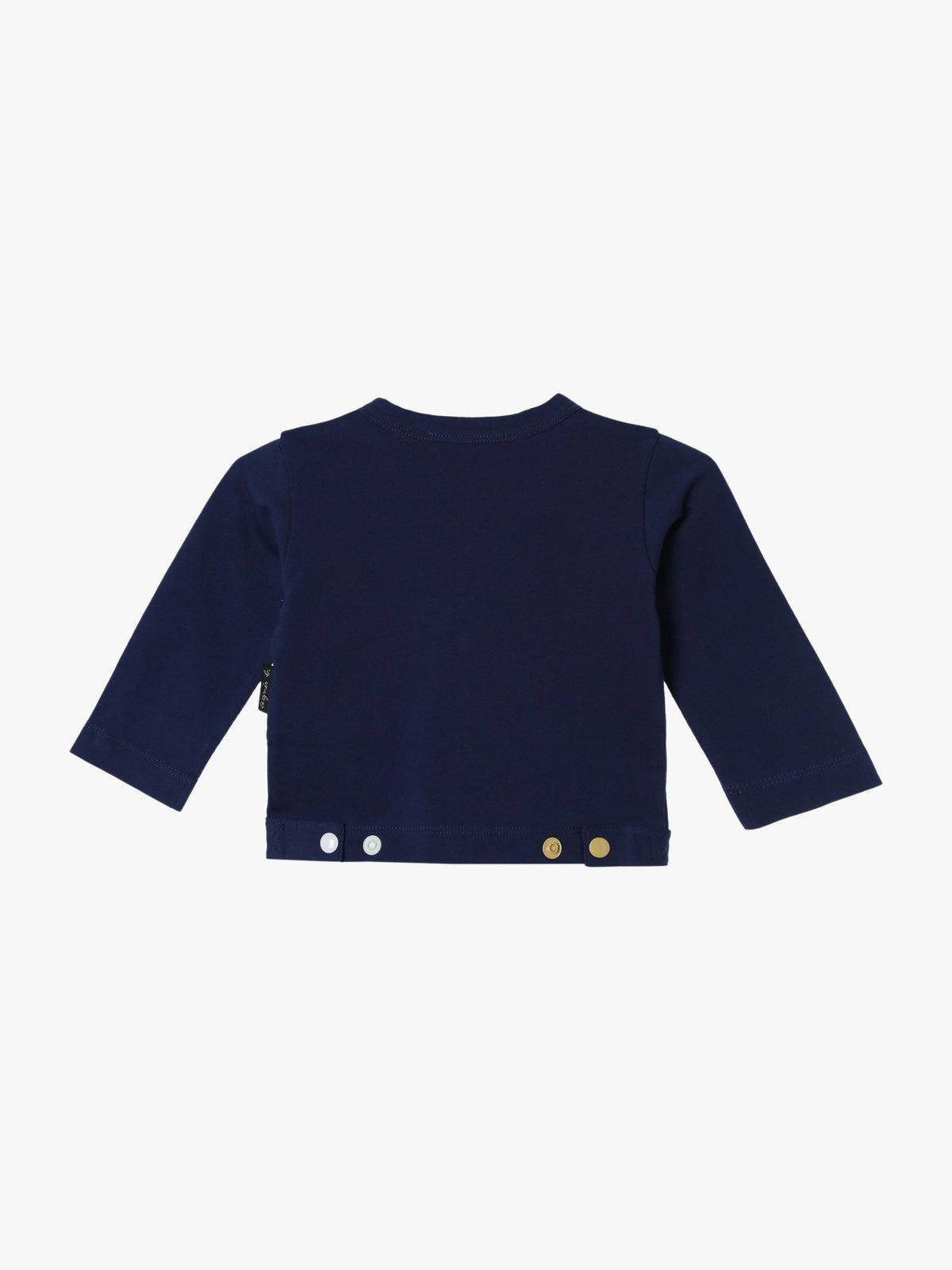 ENFANT ベビー ベビー マルチカラー コットン 長袖 カーディガンプレッション ネイビー