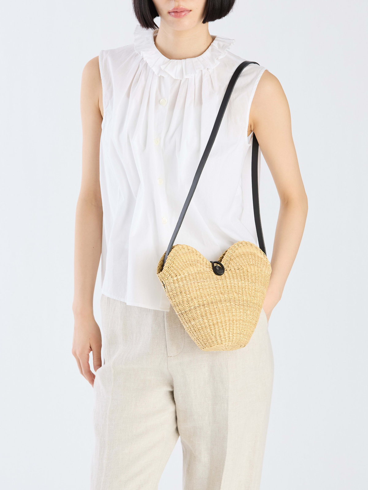 VOYAGE ウィメンズ バッグ＆ウォレット agnes b.×Ines Bressand ショルダーバッグ (INES01-01) ブラック