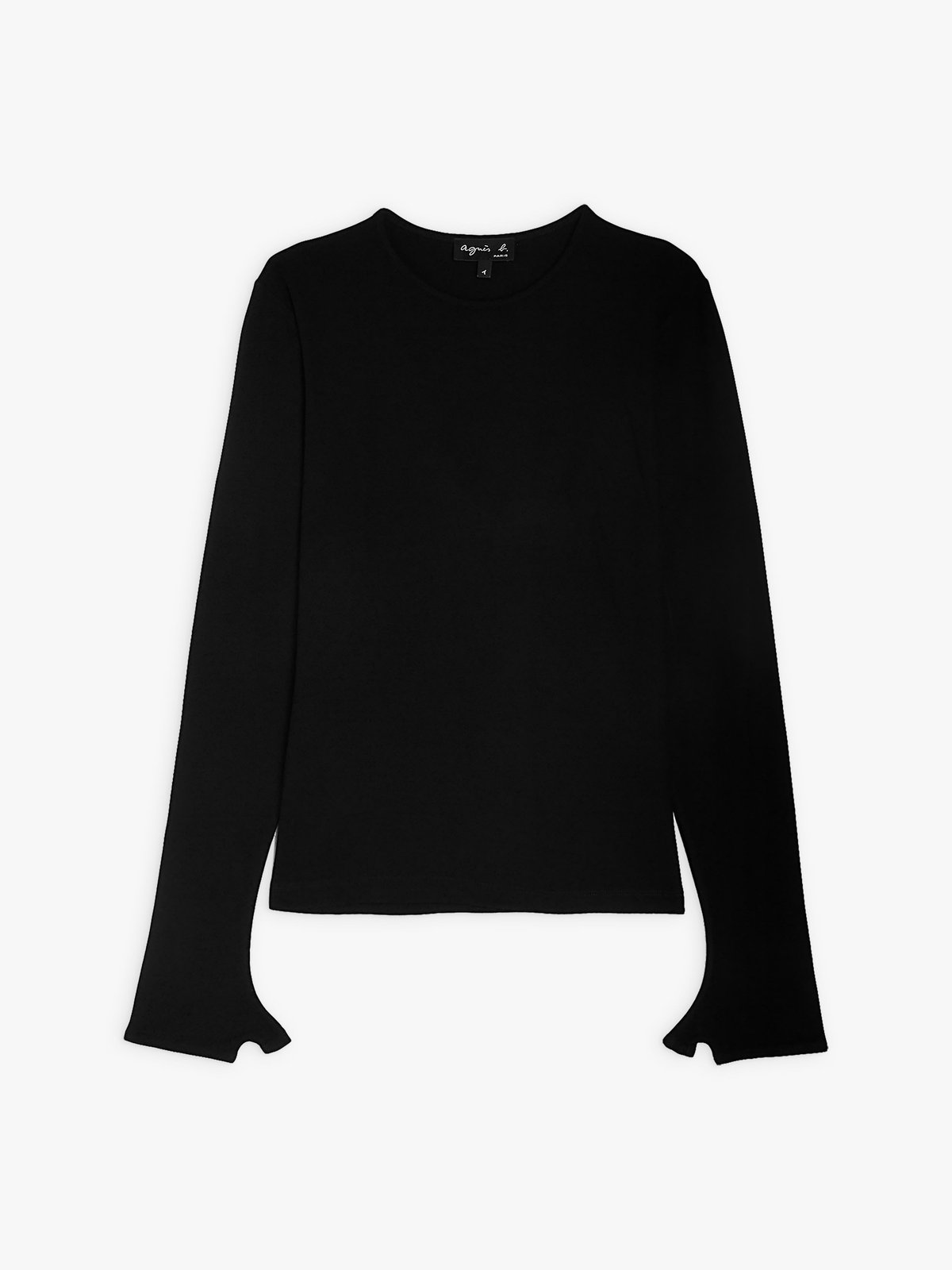FEMME ウィメンズ フィンガーレス 長袖 Tシャツ "Evening" ブラック