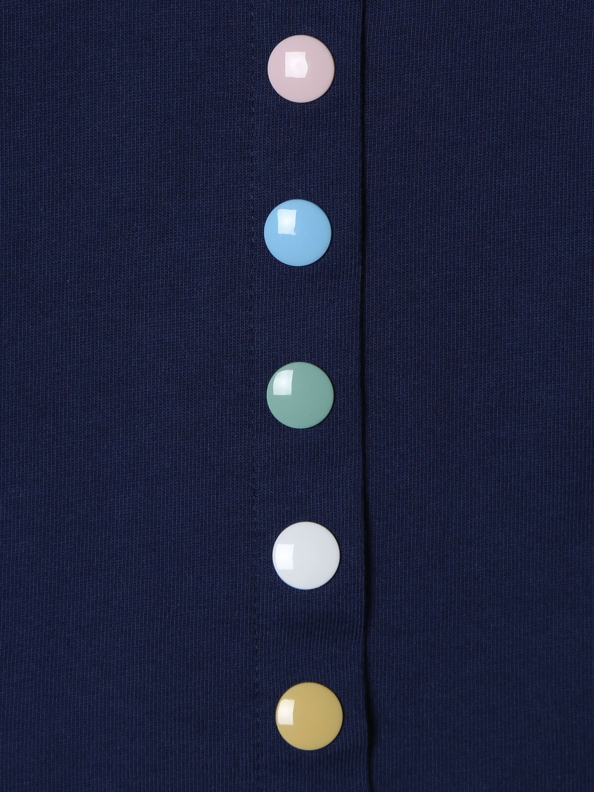 ENFANT ベビー ベビー マルチカラー コットン 長袖 カーディガンプレッション ネイビー