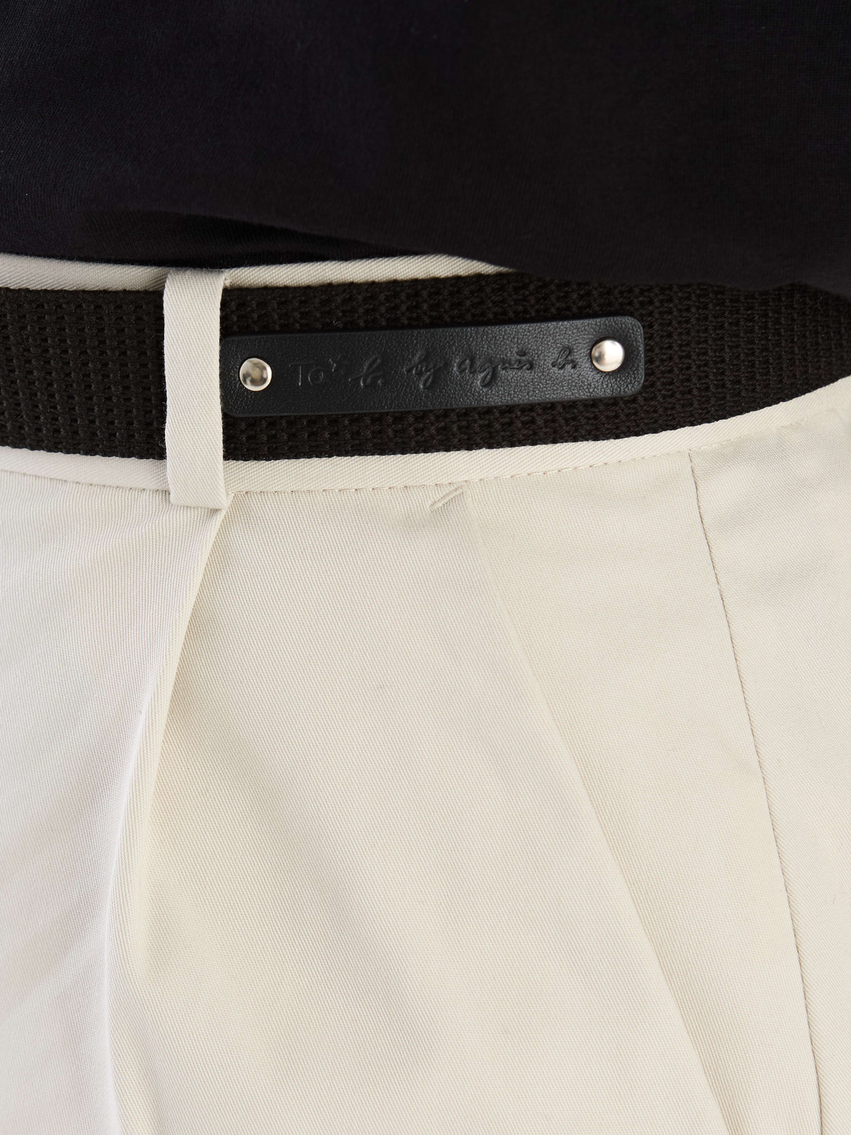 To b. by agnès b. カラー ベルト ブラック