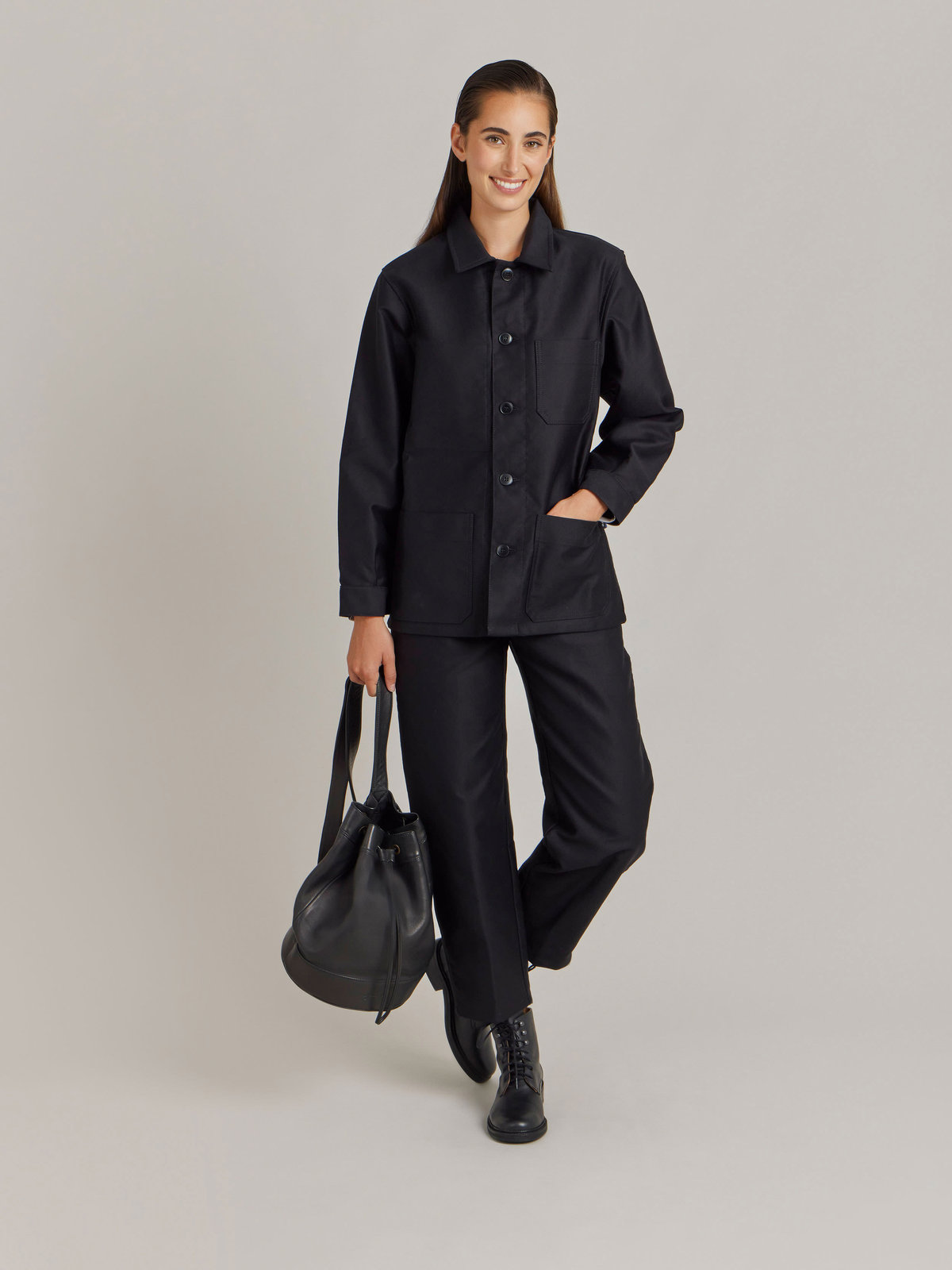 FEMME ウィメンズ 【Outlet】AN53 VESTE agnes b.×Dolmen ジャケット ブラック