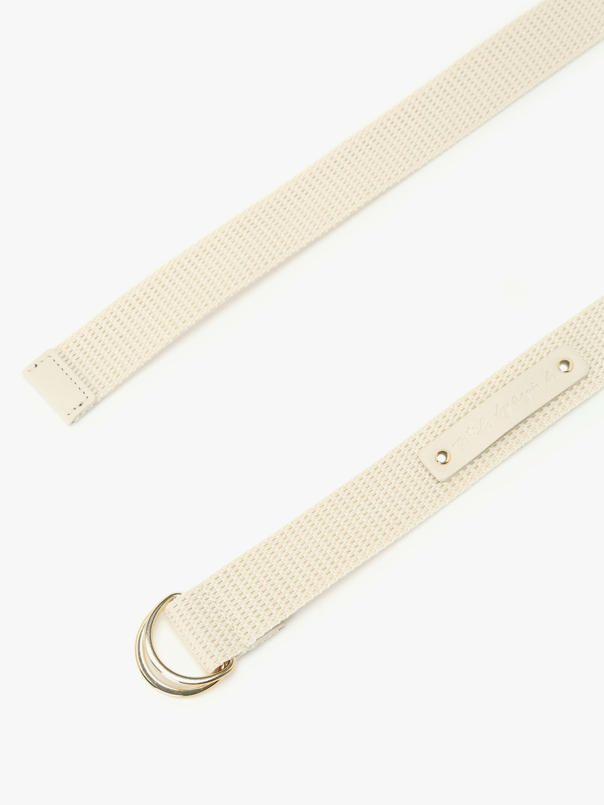 To b. by agnès b. カラー ベルト ホワイト