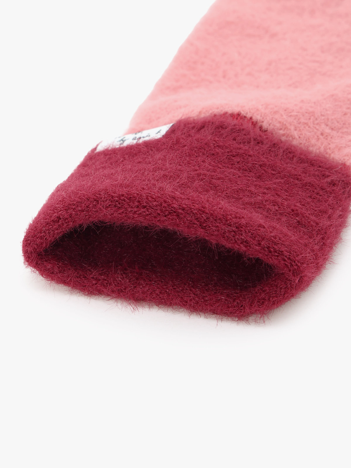To b. by agnès b. 【Outlet】バイカラー ニット グローブ ピンク
