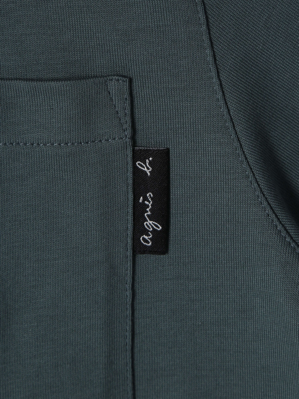 HOMME メンズ メンズ コットン 長袖 ジップシャツ ”Metro” グリーン