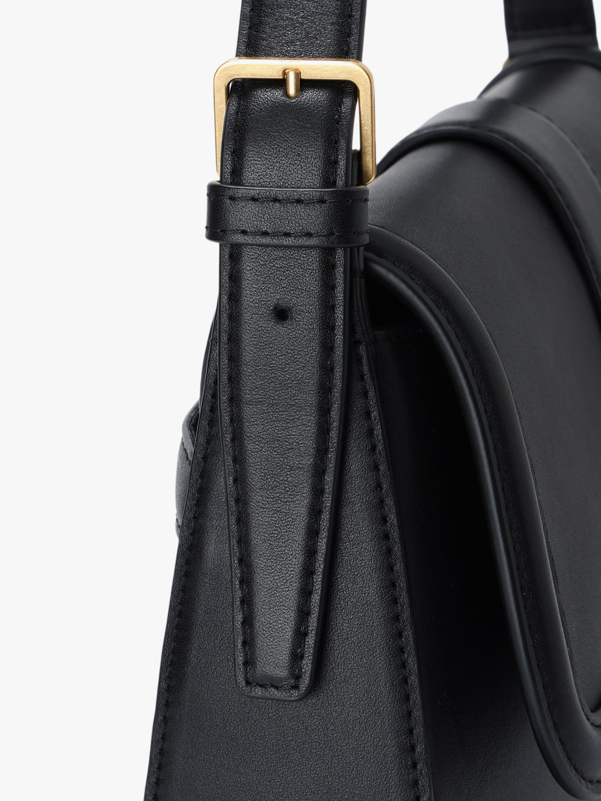 VOYAGE ウィメンズ バッグ＆ウォレット レザー ミディアム ショルダーバッグ”Ingrid” ZAS04-01 ブラック