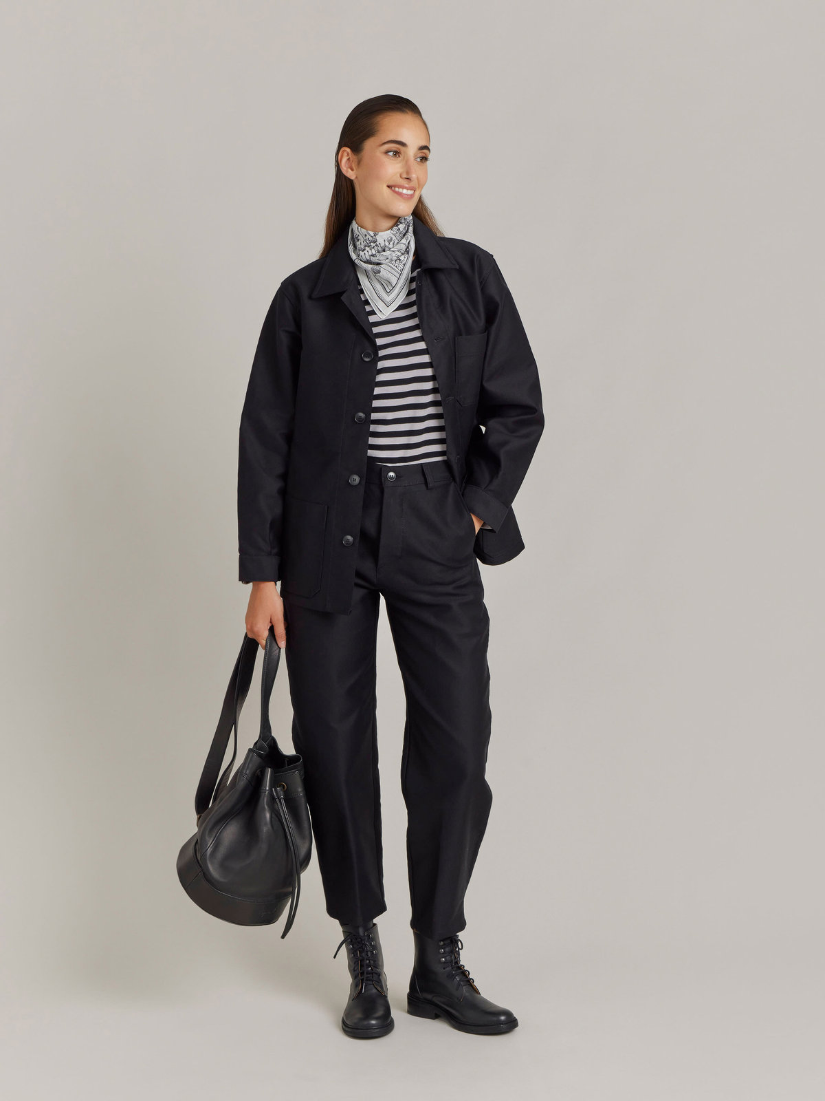 FEMME ウィメンズ 【Outlet】AN53 VESTE agnes b.×Dolmen ジャケット ブラック