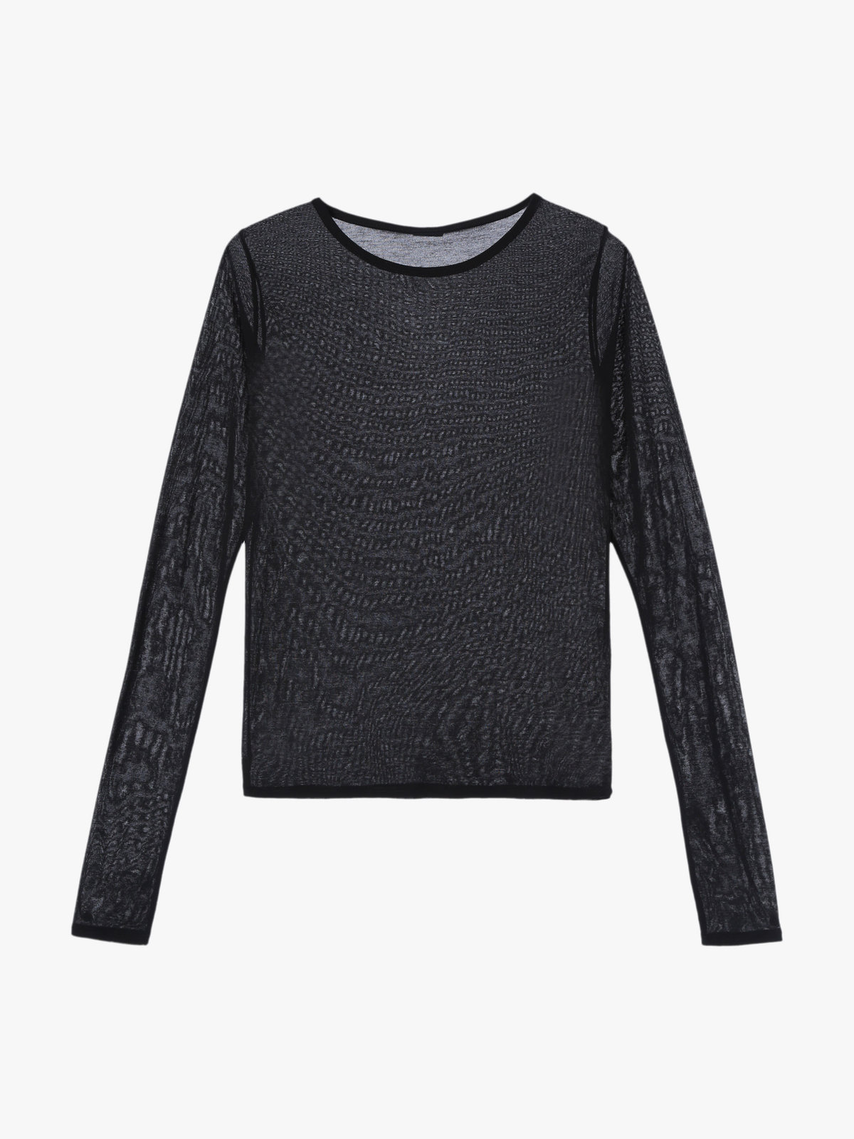 To b. by agnès b. 【Outlet】シアーロングTシャツ ブラック