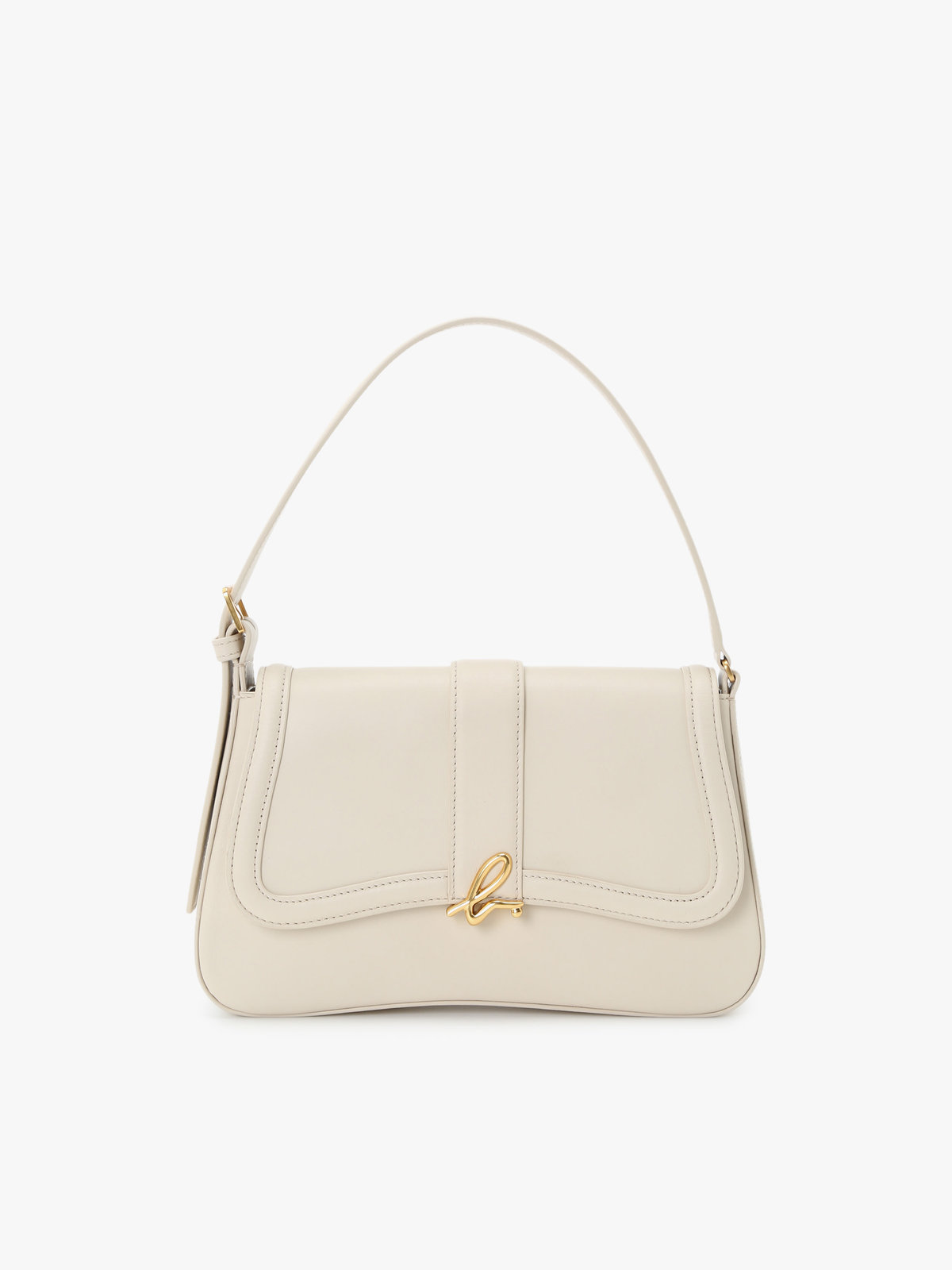 VOYAGE ウィメンズ バッグ＆ウォレット レザー ミディアム ショルダーバッグ”Ingrid” ZAS04-01 オフホワイト