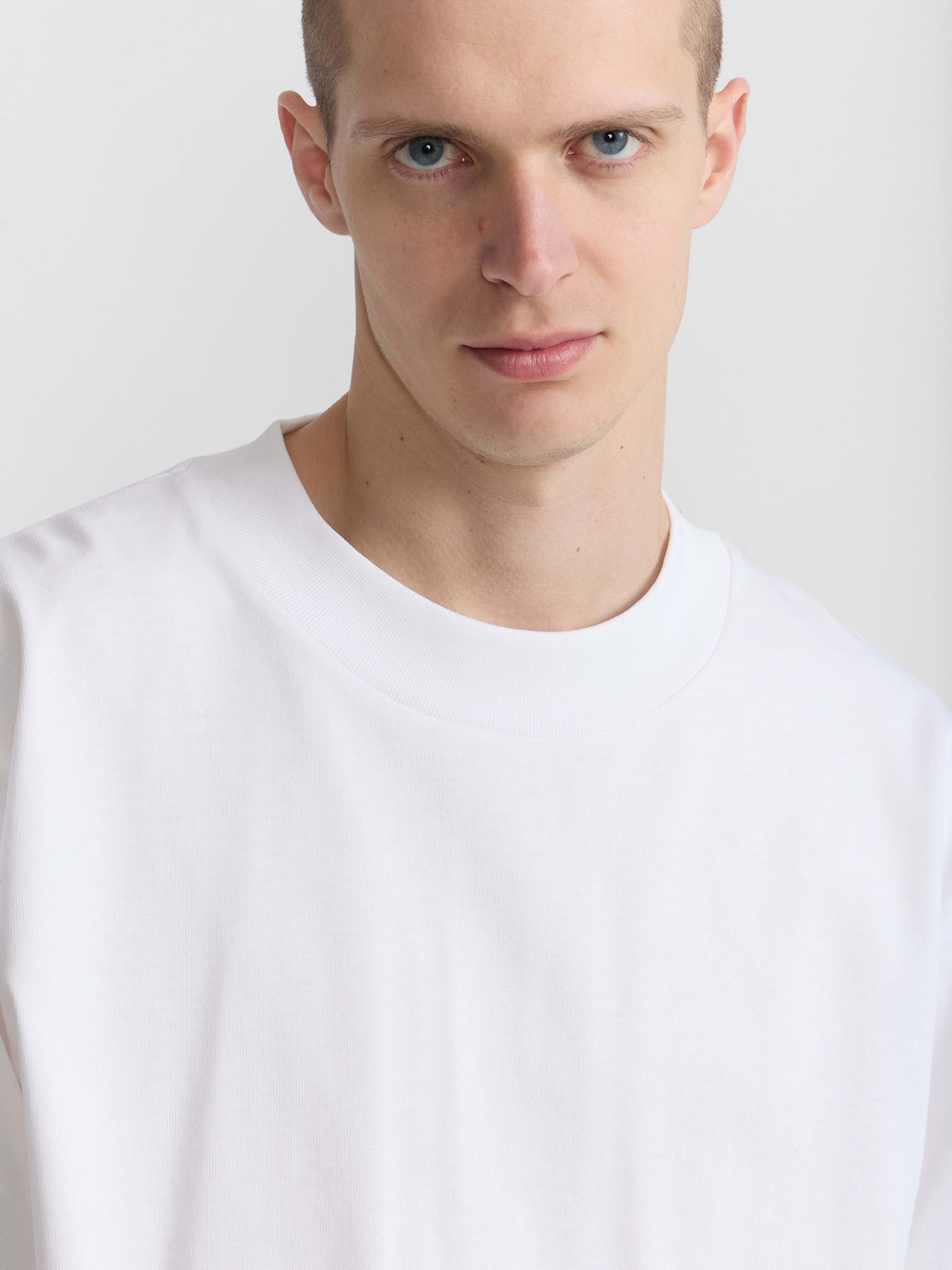 HOMME メンズ メンズ コットン 半袖 Tシャツ "Horace" ホワイト