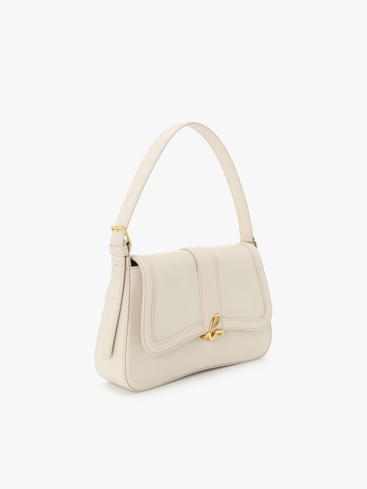 VOYAGE ウィメンズ バッグ＆ウォレット レザー ミディアム ショルダーバッグ”Ingrid” ZAS04-01 オフホワイト