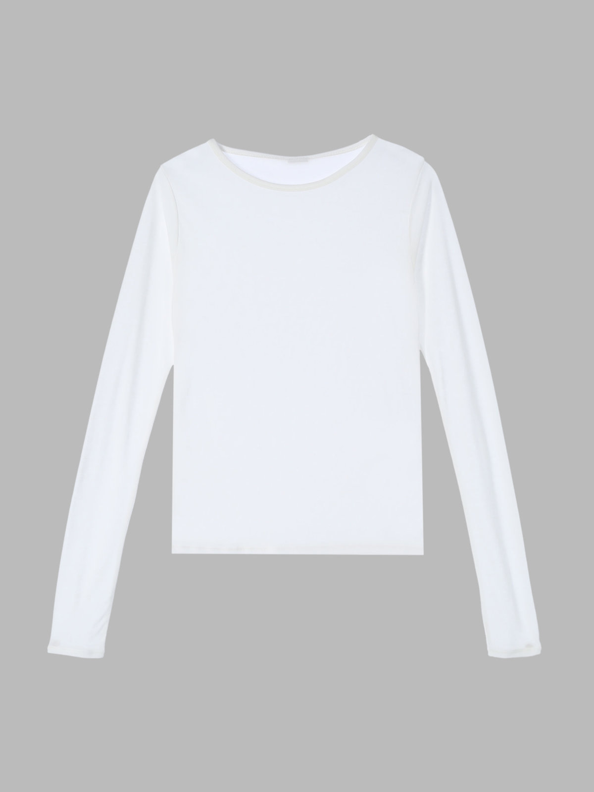 To b. by agnès b. 【Outlet】シアーロングTシャツ ホワイト