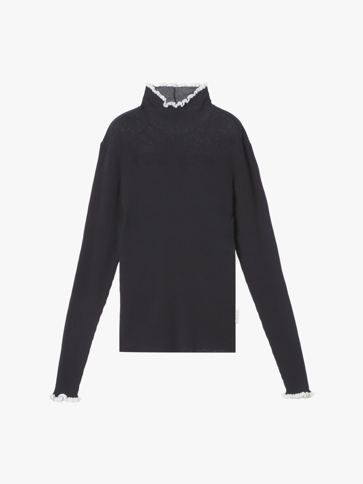 To b. by agnès b. SHEER RIB TURTLR PO イエロー系その他