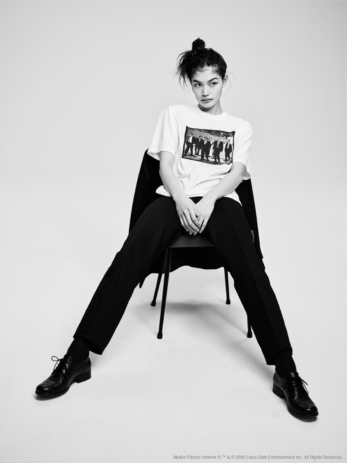 HOMME メンズ agnes b. x NH x RESERVOIR DOGS クルーネック 半袖 Tシャツ ホワイト