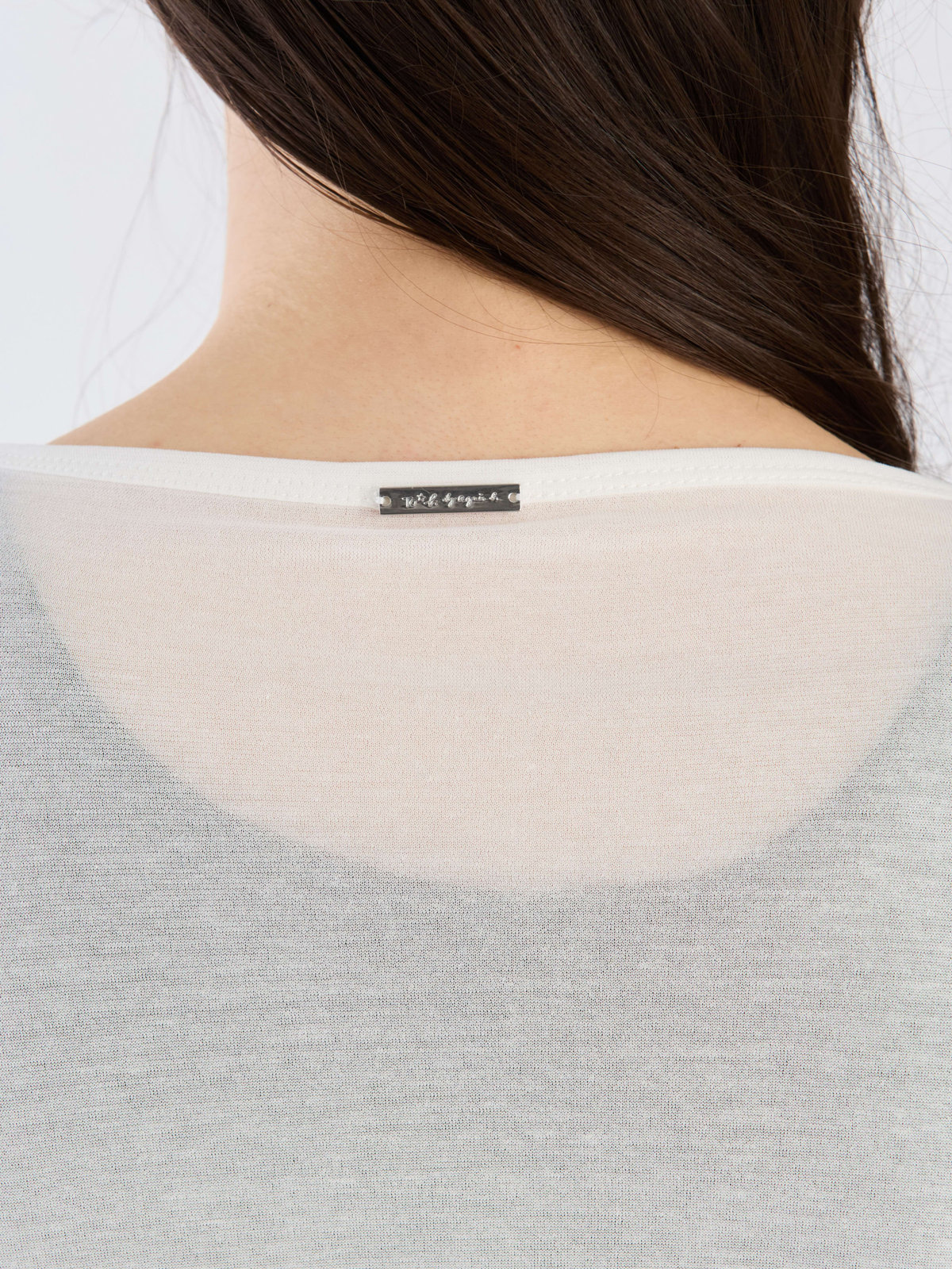 To b. by agnès b. 【Outlet】シアーロングTシャツ ホワイト