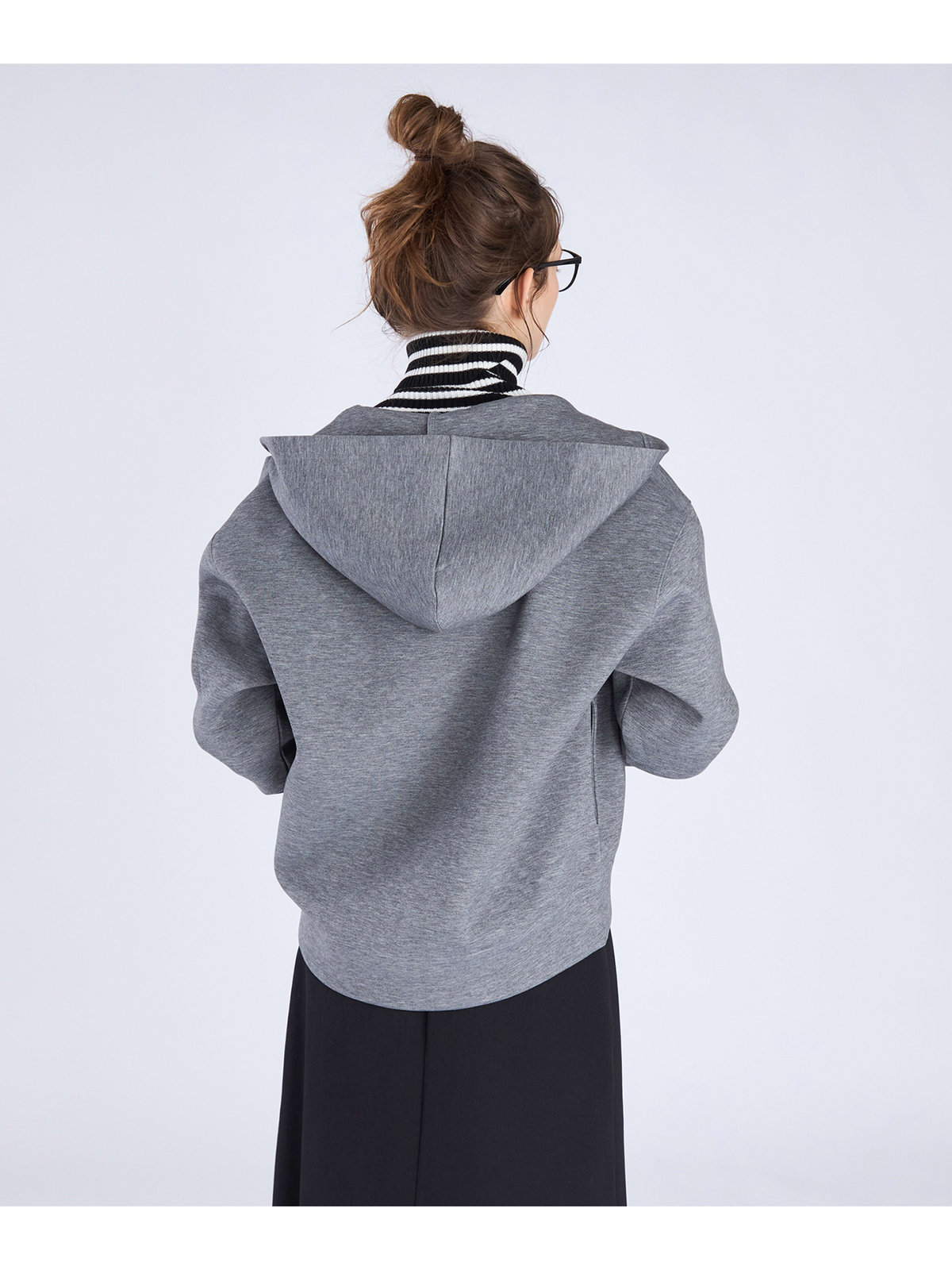 To b. by agnès b. WEB限定 ビッグシルエットフーディー グレー