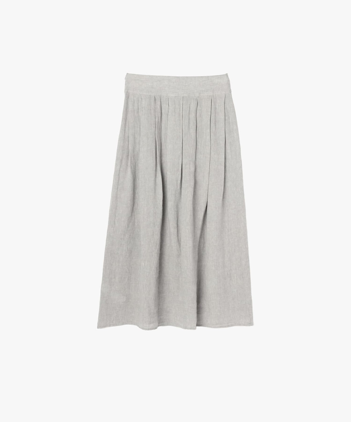 FEMME ウィメンズ リネン ロング フレア スカート "Grand Hotel" グレー