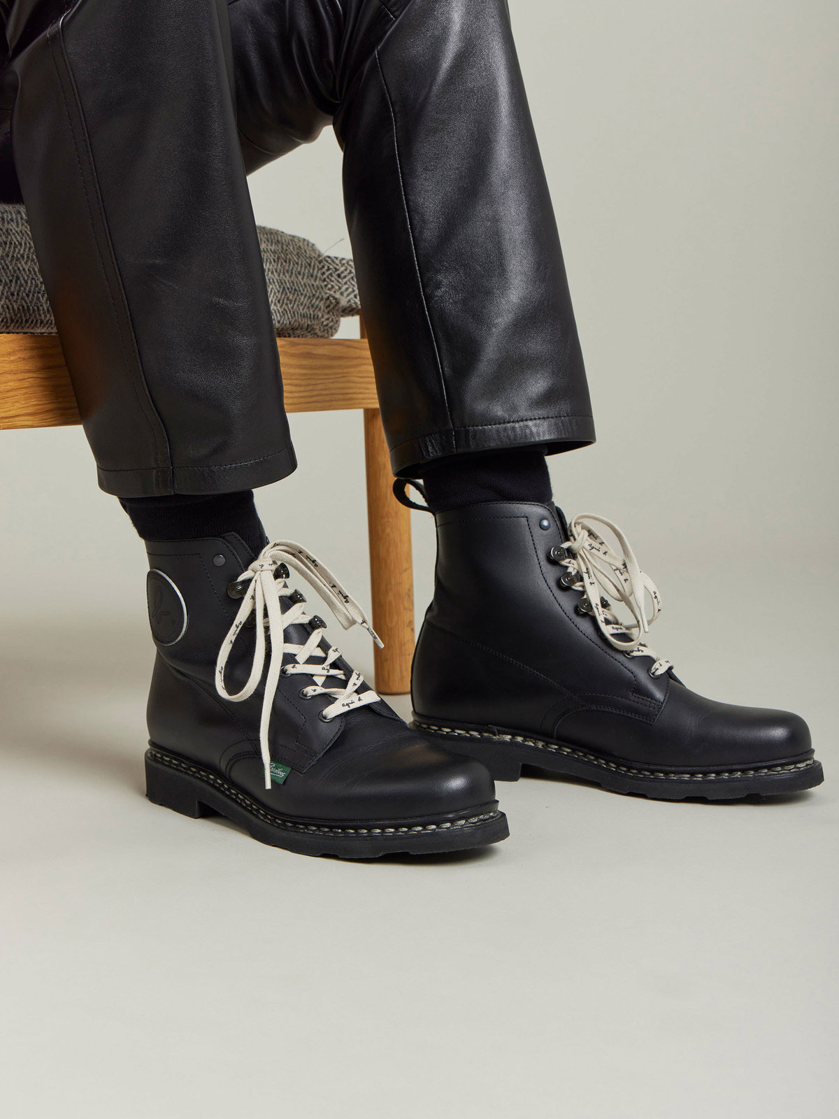 FEMME ウィメンズ CU01 BOTTINES agnes b. x PARABOOT ブーツ ブラック