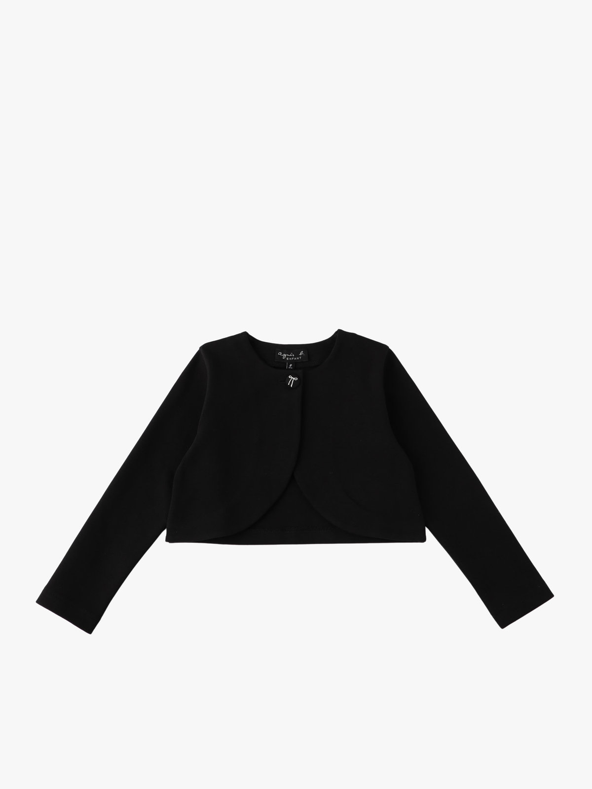 ENFANT ガールズ キッズ 長袖 ボレロ ブラック