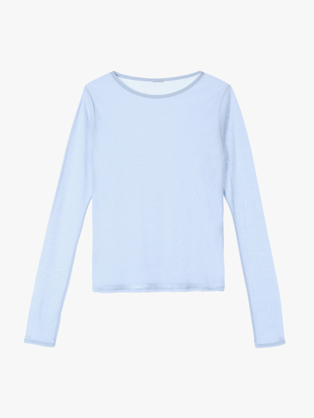 To b. by agnès b. 【Outlet】シアーロングTシャツ ライトブルー