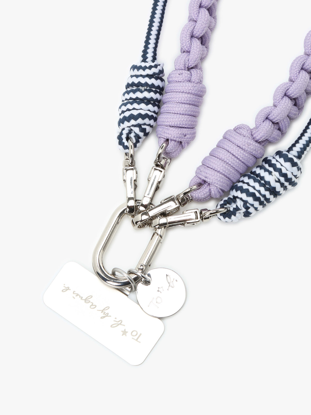 To b. by agnès b. 【Outlet】モバイル ショルダーストラップ＆ハンドルストラップ セット パープル