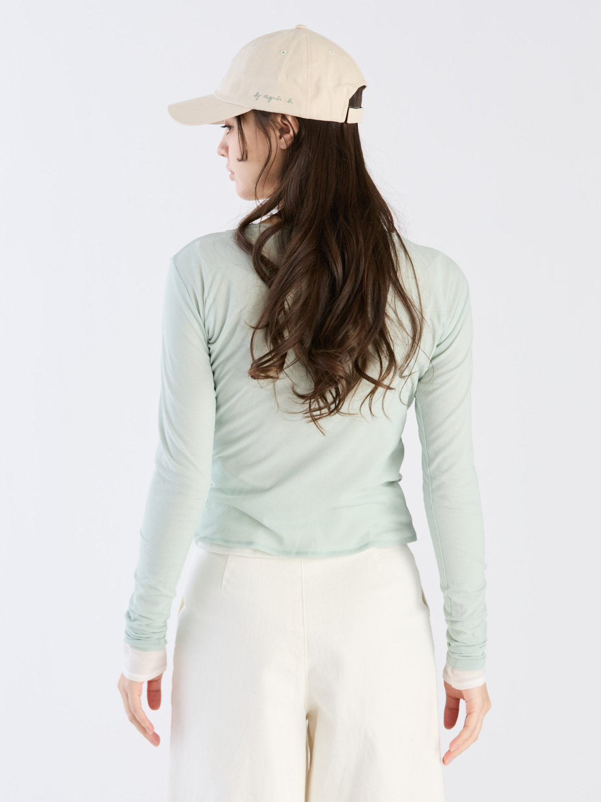 To b. by agnès b. 【Outlet】シアーロングTシャツ グリーン系その他